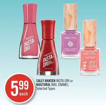 Shoppers Drug Mart Sally hansen insta-dri or nailtural nail enamel offer