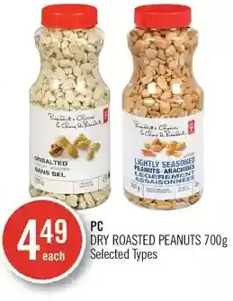 Shoppers Drug Mart Pc dry roasted peanuts offer