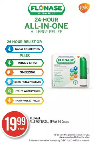 Shoppers Drug Mart Flonase allergy nasal spray offer