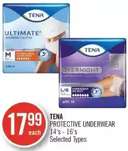 Shoppers Drug Mart Tena protective underwear offer