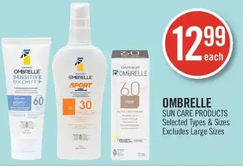 Shoppers Drug Mart Ombrelle sun care products offer