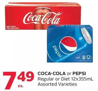 Rexall Coca-cola or pepsi regular or diet offer