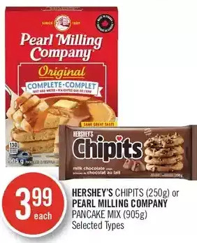 Shoppers Drug Mart Hershey's chipits or pearl milling company pancake mix offer