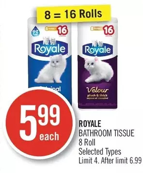 Shoppers Drug Mart Royale bathroom tissue offer