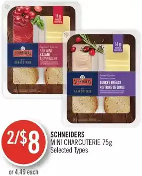 Shoppers Drug Mart Schneiders mini charcuterie offer