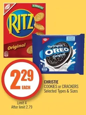 Shoppers Drug Mart Christie cookies or crackers offer
