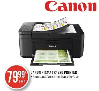 Shoppers Drug Mart Canon pixma tr4720 printer offer