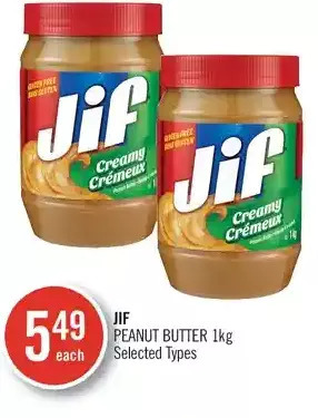 Shoppers Drug Mart Jif peanut butter offer