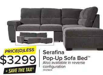 Leon's Serafina pop-up sofa bed offer