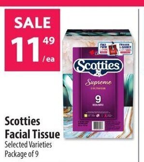 Co-op Scotties Facial Tissue offer