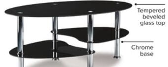 Leon's Oriana coffee table - black offer