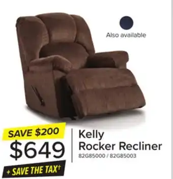 Leon's Kelly rocker recliner - chocolate offer