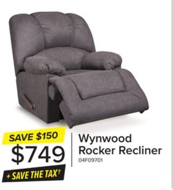 Leon's Wynwood rocker recliner - ash offer