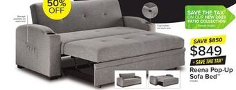 Leon's Reena pop up sofa bed - grey offer