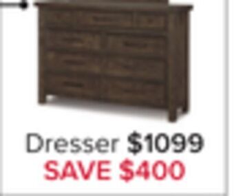 Leon's Eden 9 drawer dresser - grey offer