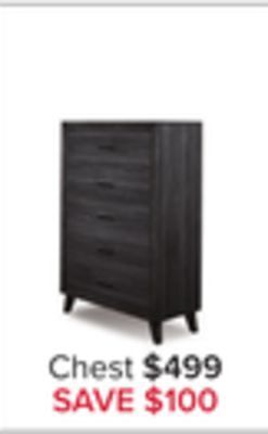 Leon's Miller 5 drawer chest - grey offer