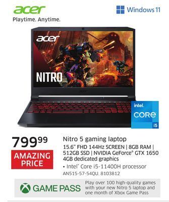The Source Acer nitro 5 gaming laptop offer