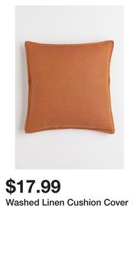 H&M Washed linen cushion cover offer