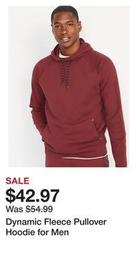 Old Navy Dynamic fleece pullover hoodie for men offer