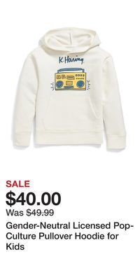 Old Navy Gender-neutral licensed pop-culture pullover hoodie for kids offer