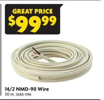 Home Hardware 14/2 nmd-90 wire offer