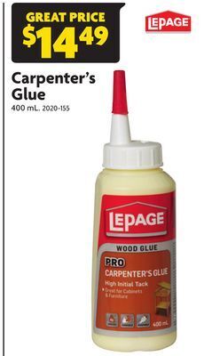 Home Hardware Carpenter's glue offer