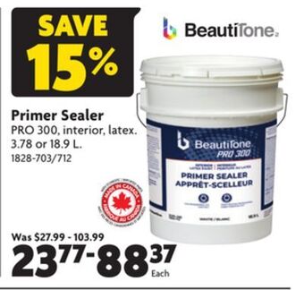 Home Hardware Primer sealer offer