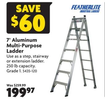 Home Hardware 7' aluminum multi-purpose ladder offer