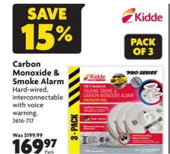 Home Hardware Carbon monoxide & smoke alarm offer