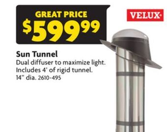 Home Hardware Sun tunnel offer