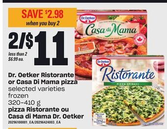 Independent City Market Pizza ristorante ou casa di mama dr. oetker, 320-410 g offer