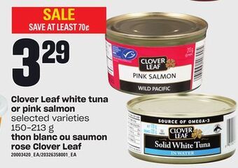 Independent City Market Thon blanc ou saumon rose clover leaf, 150-213 g offer