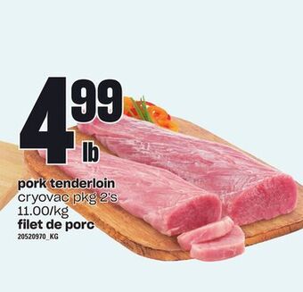 Independent City Market Filet de porc, cryovac pkg 2's offer