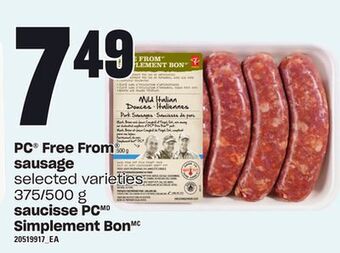 Independent City Market Saucisse pc simplement bon, 375/500 g offer