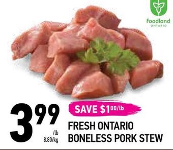 Coppa's Fresh Market Fresh ontario boneless pork stew offer