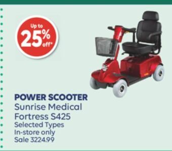 Wellwise by Shoppers Sunrise medical fortress s425 power scooter offer