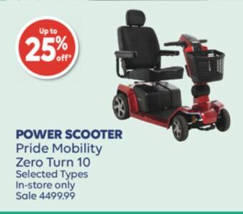 Wellwise by Shoppers Pride mobility zero turn 10 power scooter offer