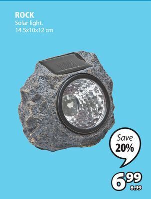JYSK Rock solar light offer