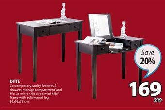 JYSK Ditte vanity offer
