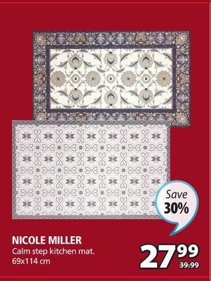 JYSK Nicole miller calm step kitchen mat offer