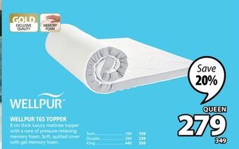 JYSK Wellpur t65 topper offer