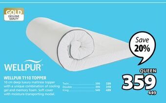 JYSK Wellpur t110 topper offer