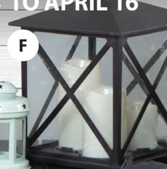 JYSK Verner lantern with led candles offer