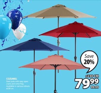 JYSK Cozumel market umbrella offer