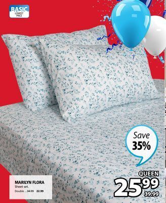 JYSK Marilyn flora sheet set offer
