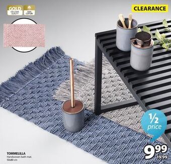 JYSK Tommelilla handwoven bath mat offer