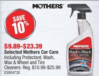 PartSource Selected mothers car care offer