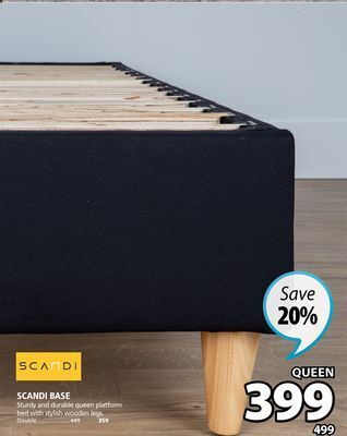 JYSK Scandi base bed offer