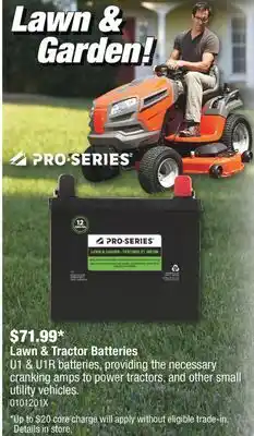 PartSource Lawn & tractor batteries offer