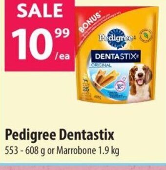 Co-op Pedigree Dentastix 553 - 608g or Marrobone 1.9kg offer